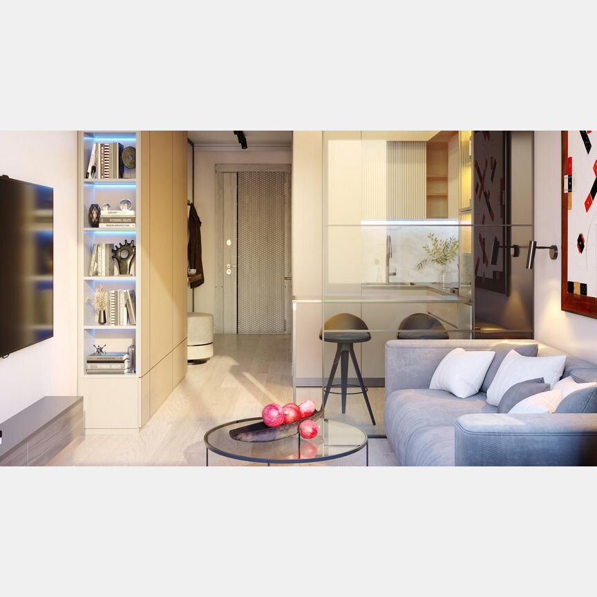 1-к. апартаменты, 41,7 м², 26/28 эт.