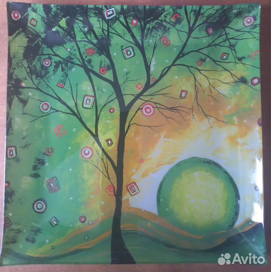 Тарелка квадратная стекло