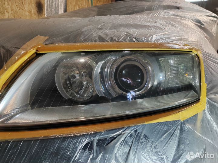 Лакировка фар автомобиля