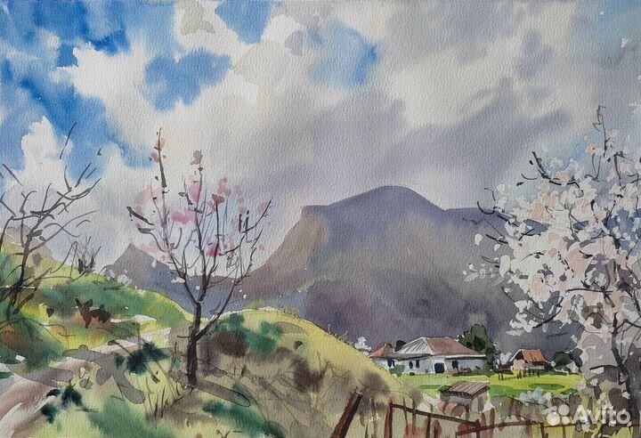 Картина акварель 