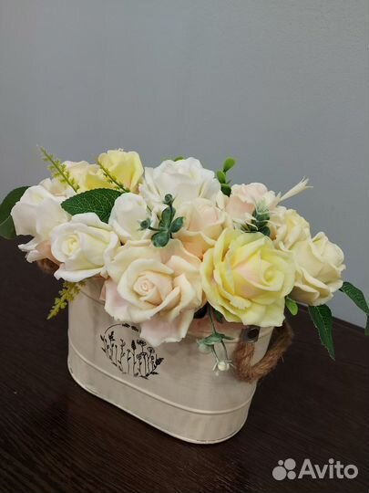 Букет роз из мыла