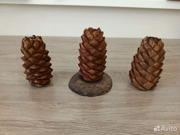 Шишки кедровые из дерева