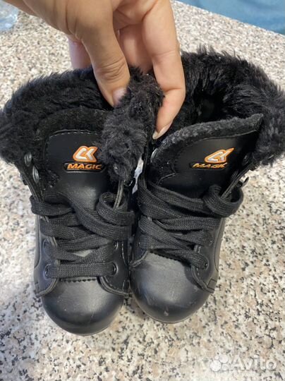 Коньки детские двухполозные 23-24 размер