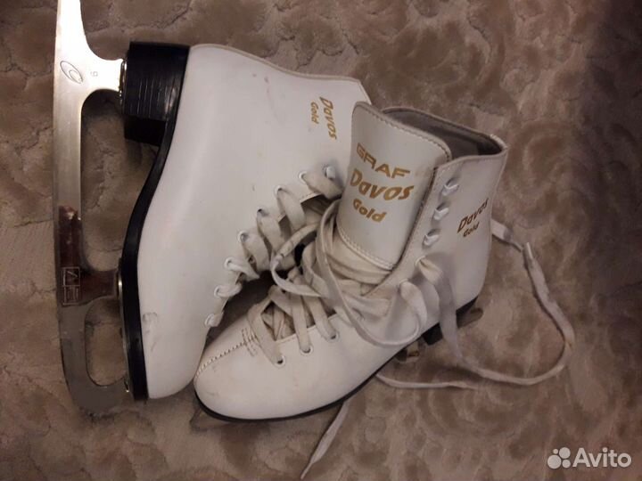 Коньки фигурные davos gold 35 размер