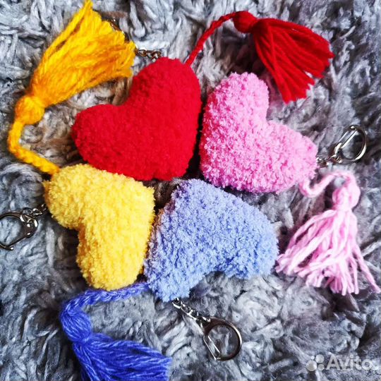 Брелок сердечко ручная работа
