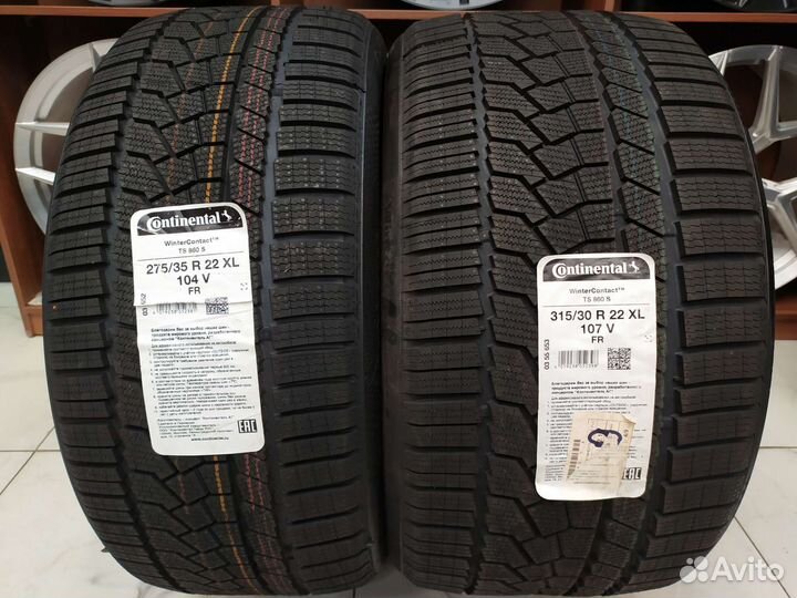 Continental ContiWinterContact TS 860S 275/35 R22 и 315/30 R22 107V