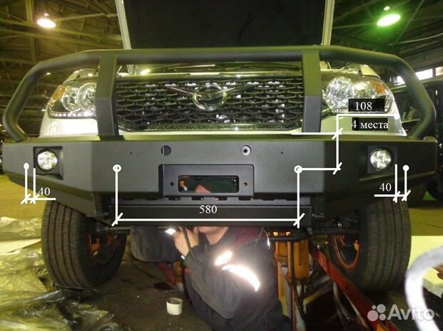 Бампер риф силовой УАЗ Патриот 2005+