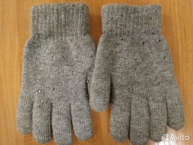 Перчатки женские новые мех кролика