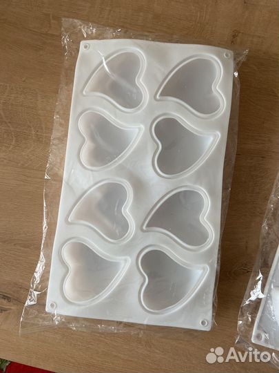 Формочки,Сердце, для мусовых пирожных