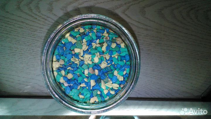 Аквариум -шестигранник б/у 35 л. и всё содержимое