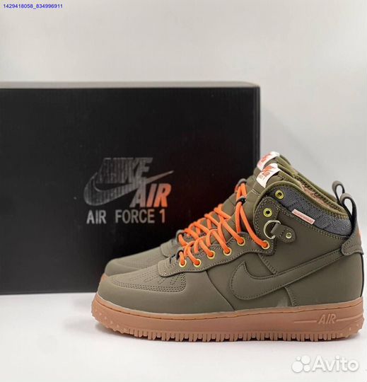 Кроссовки Nike Air Force 1 Duckboot (с мехом) (Арт.93830)