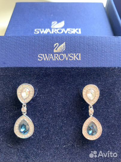 Swarovski серьги+колье