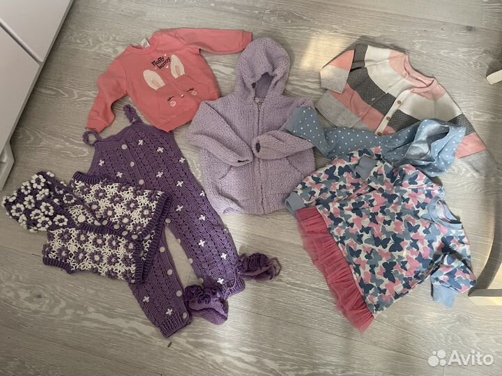 Вещи пакетом на девочку 74,80,86