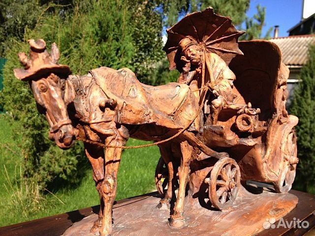 Скульптура. Извозчик. Giuseppe Armani. Авторская р