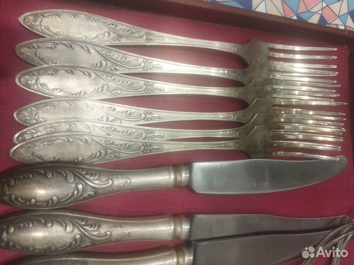 Столовый набор мельхиор СССР