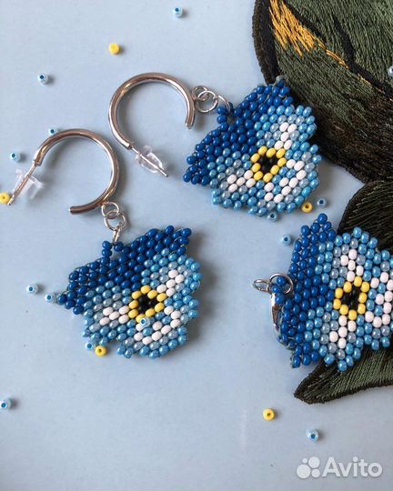 Серьги из бисера