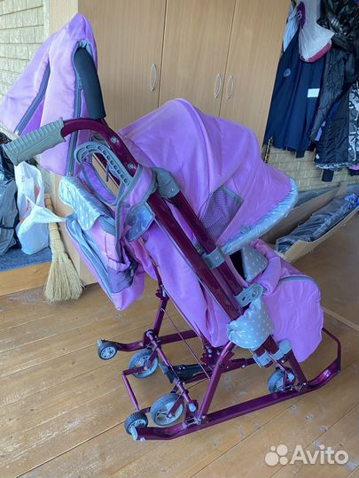 Санки коляска ника 7-4