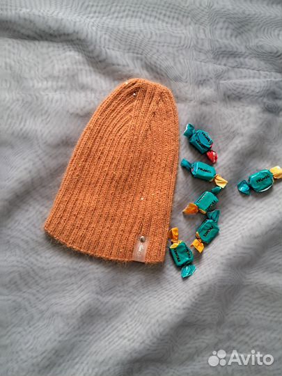 Женская шапка из пуха норки