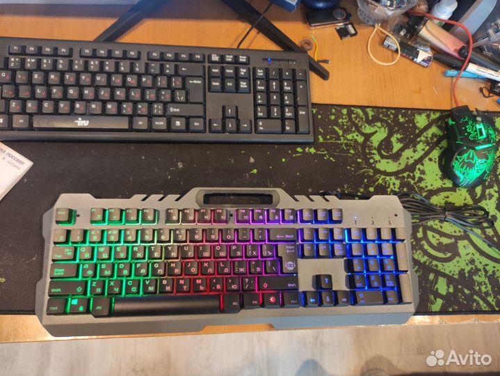 Клавиатура Игровая, митал, с подсветкой