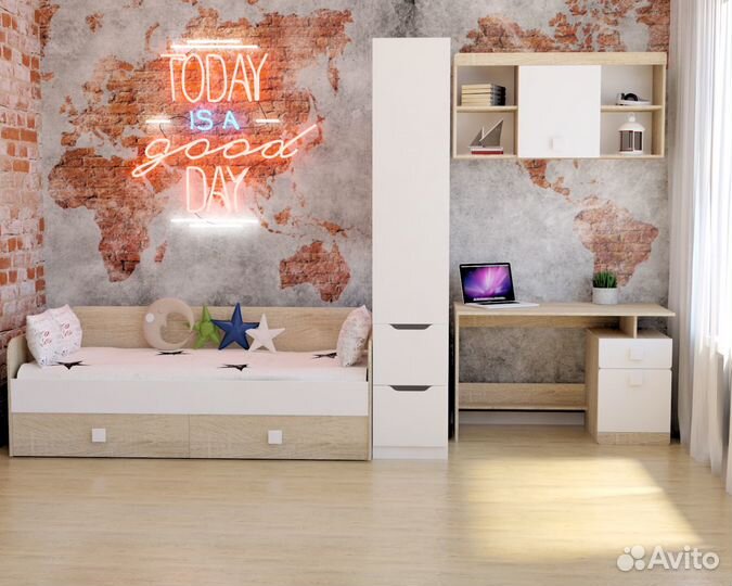 Стеллаж-перегородка для зонирования