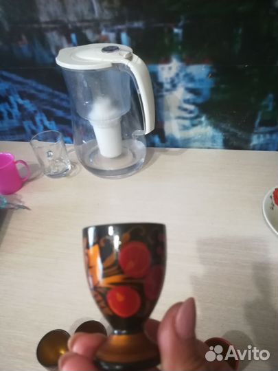 Рюмка дерево хохлома СССР