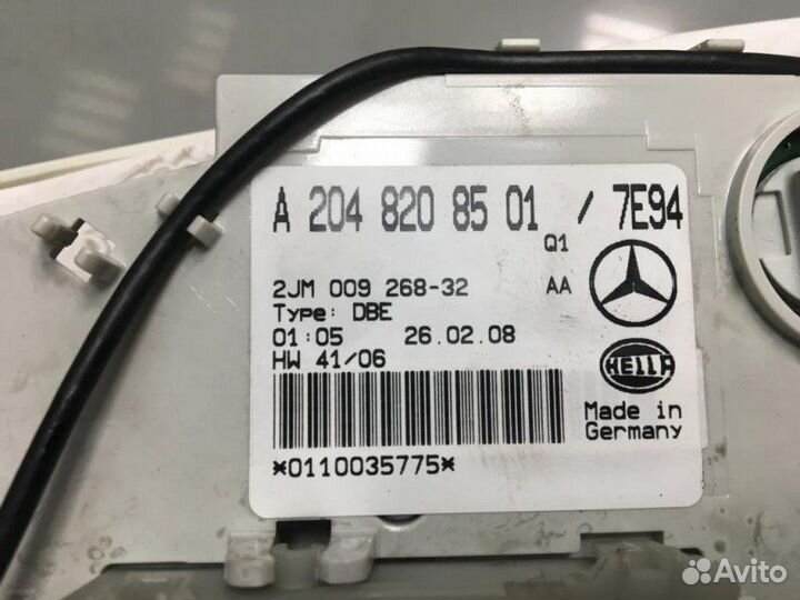 Плафон салонный Mercedes W204