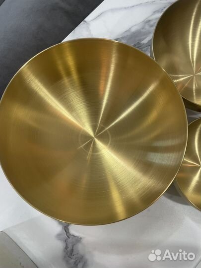 Набор салатников золотые