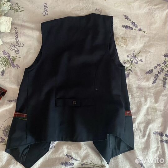 Школьный жилет синий женский