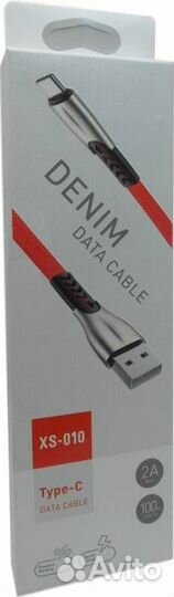 USB Кабель Type-C Denim, 2.4A