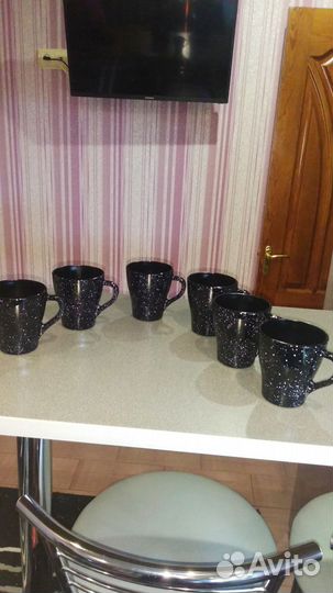 Набор кружек. Новые 6 штук. 250 мл