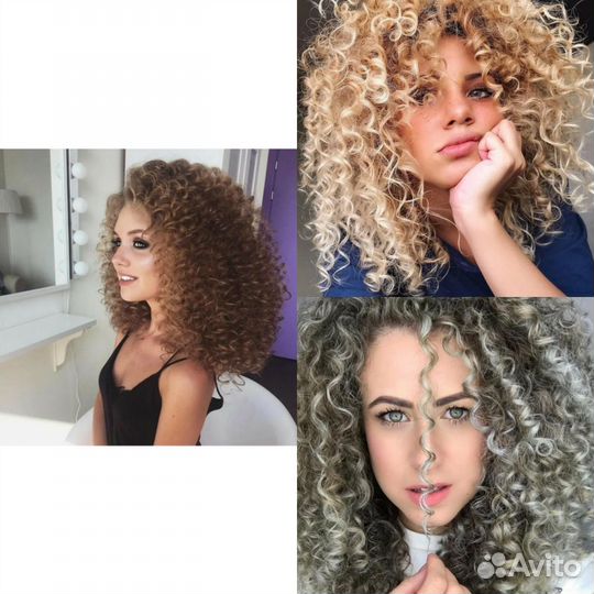 Укладка Афрокудри Локоны Волны