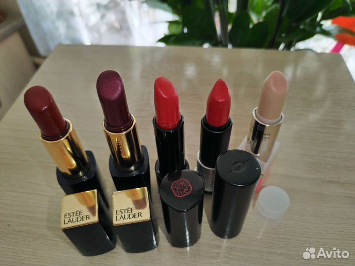 Помады Lancom, estee Lauder, Shiseido, Make up for
