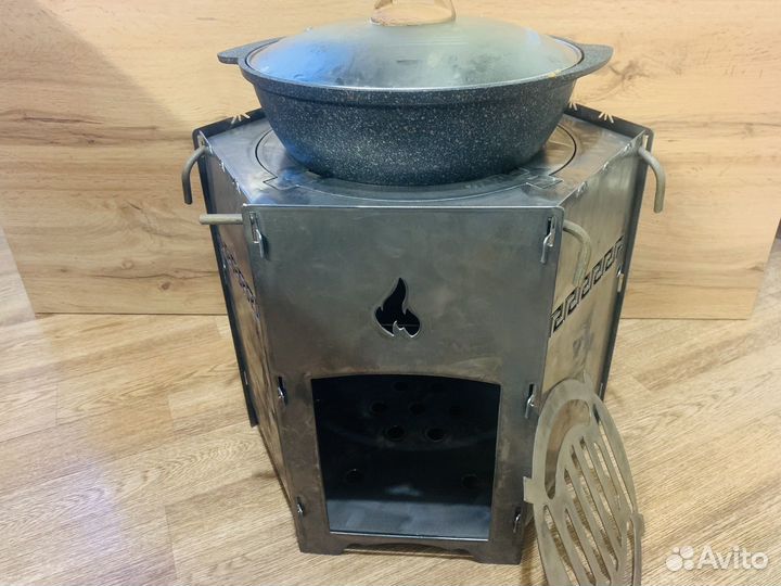 Печь под казан 4 в 1