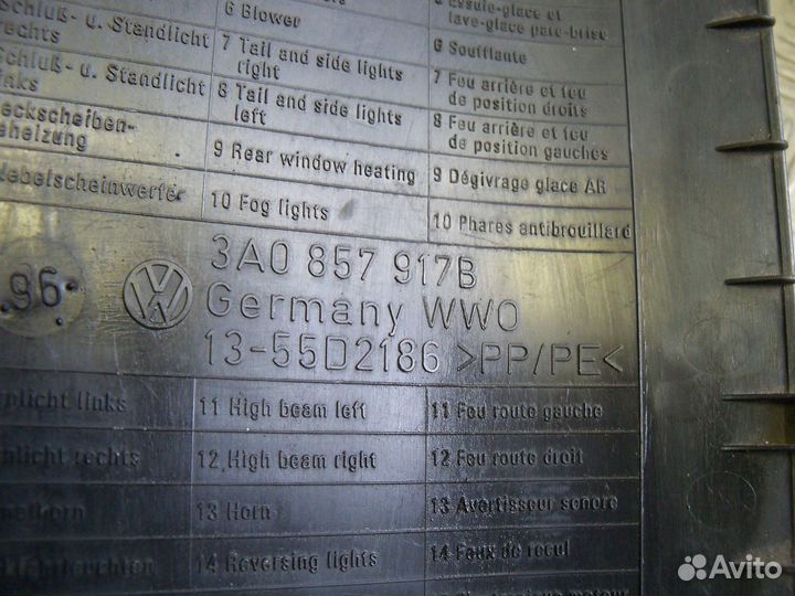 Крышка предохранителей Volkswagen Passat B4 1996г