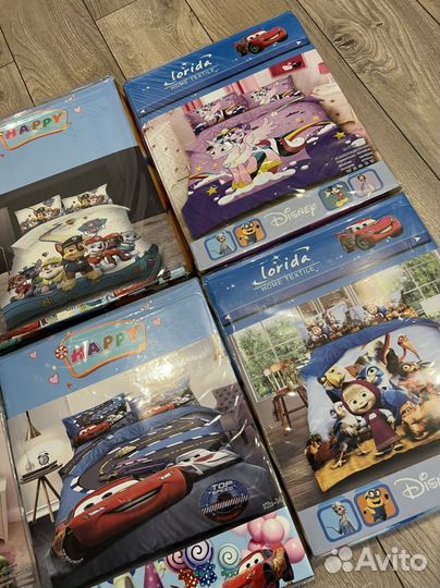 Детская постельное белье Сатин пони Маша патруль