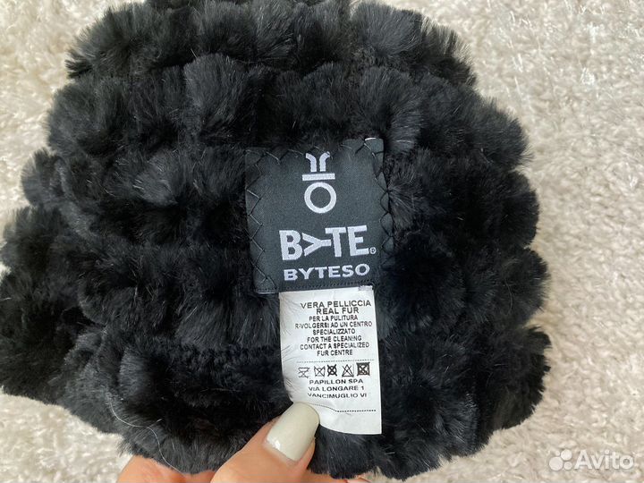 Шапка зимняя женская мех лисы кролика