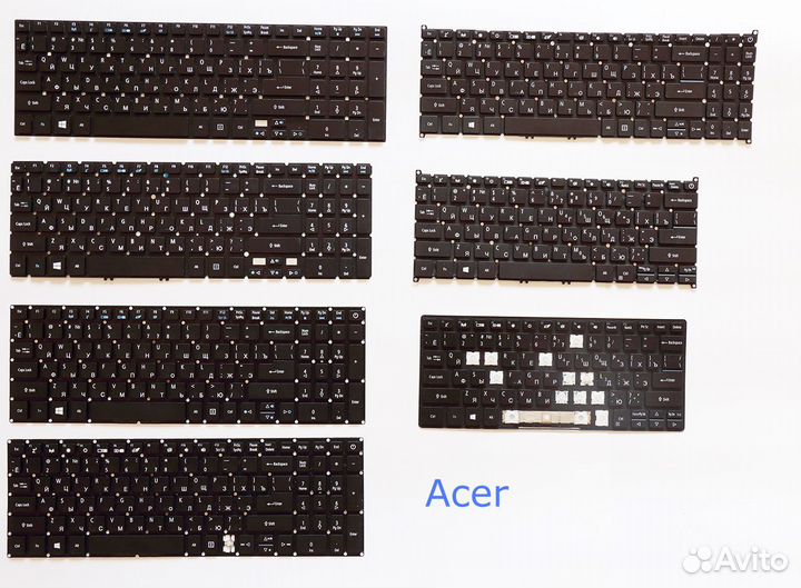 Клавиши для клавиатур Dell, Lenovo, Acer, HP, Asus