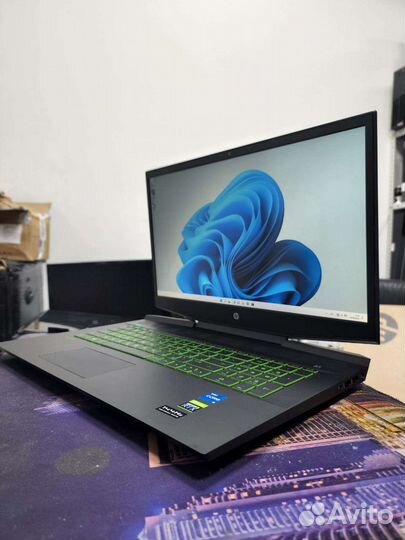 Новый игровой ноутбук HP i5-11300H rtx3050 17.3