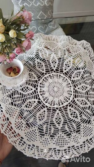 Вязаные Скатерти,Дорожки,накомодник Винтаж