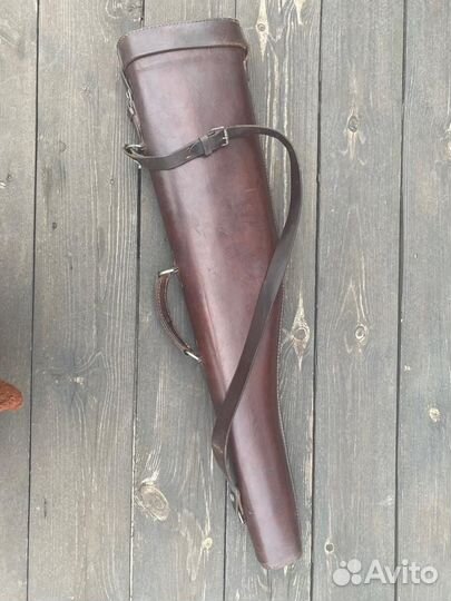 Кожаный чехол-тубус для ружья Германия