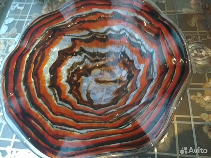 Вазы,цветное стекло Чехия