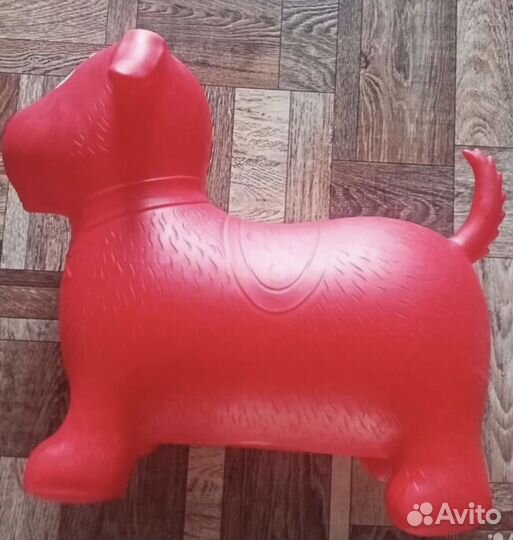 Собака резиновая попрыгунчик