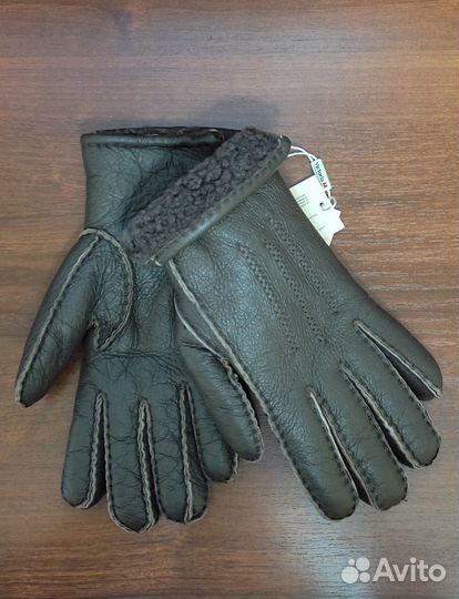 Перчатки цигейка натуральная кожа и мех