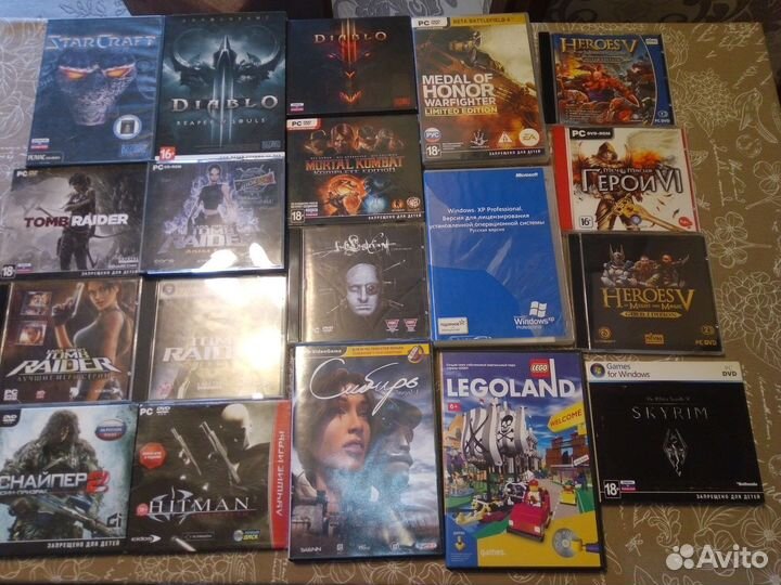 Diablo 2,3, starcraft, Mk, tomb raider, heroes