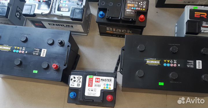 Автомобильные аккумуляторы - black, enrun, master