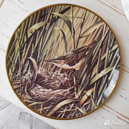 Декоративные тарелки с птицами Wedgwood