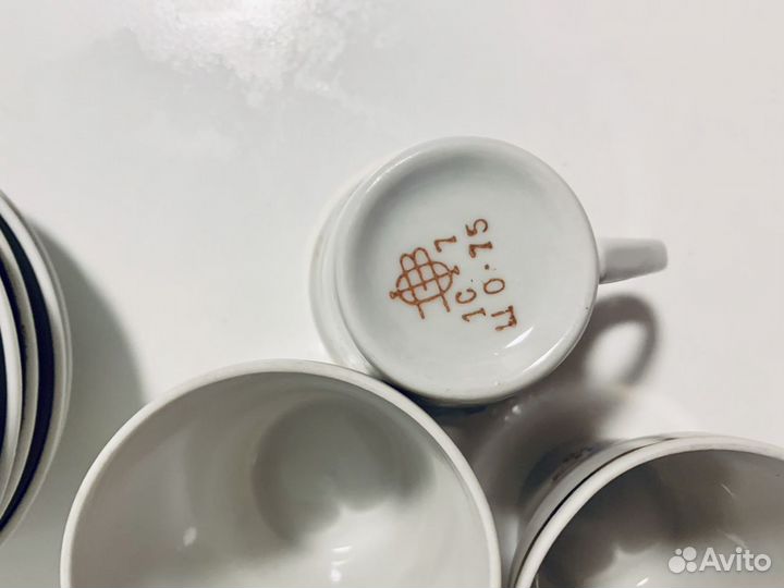 Кофейный сервиз полонский фарфоровый завод СССР