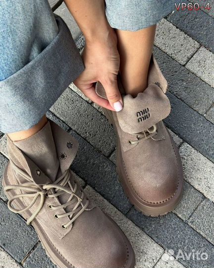 Ботинки Timberland Miu Miu с мехом