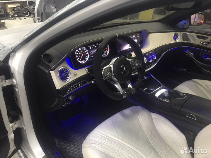 Воздуховоды с подсветкой Mercedes 222