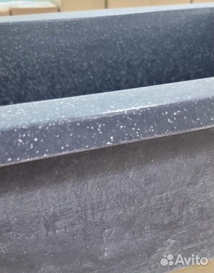 Мойка из мрамора черная